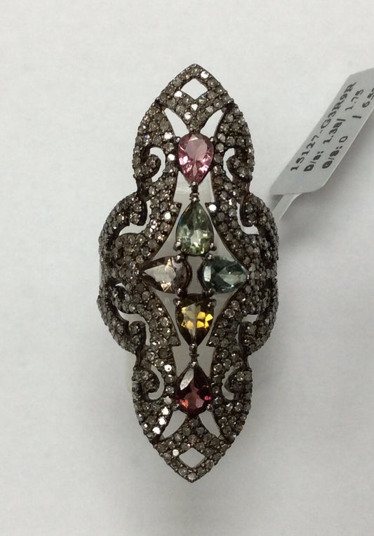 DIAMOND AND Multi TOURMALINE RINGS