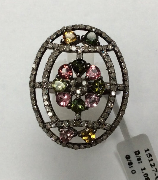 DIAMOND AND TOURMALINE RINGS