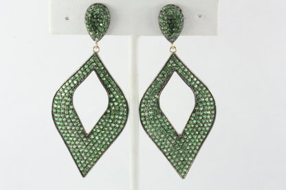 Diamond Shape Pave Diamond Earring
