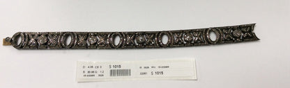 Diamond and Silver Black Rhodium Finish Bracelets .