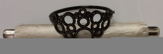 Silver and Diamond Pave  Bangles