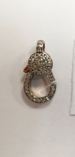 14k Solid Gold Diamond Clasps