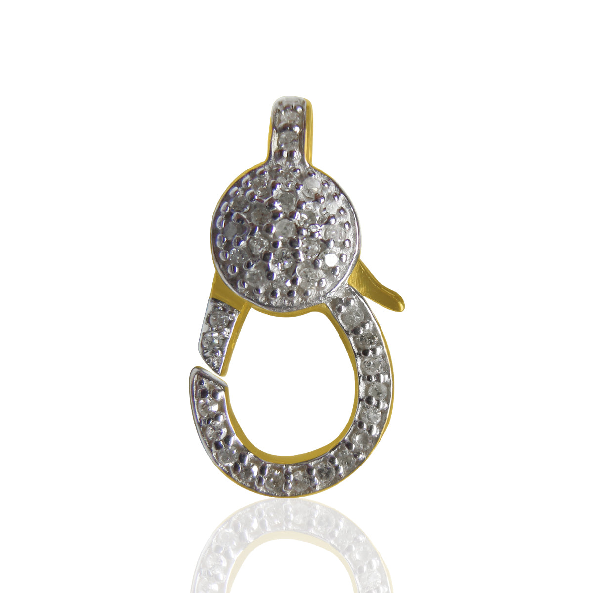 14k Solid Gold Diamond Clasps
