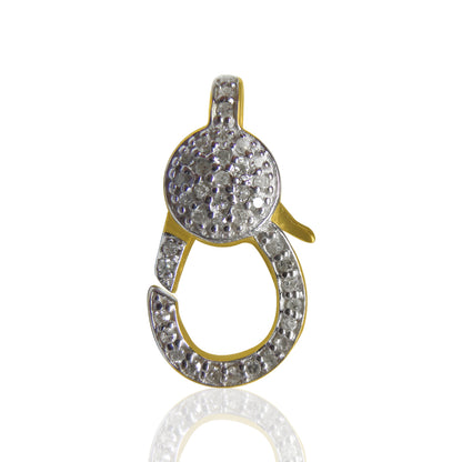 14k Solid Gold Diamond Clasps