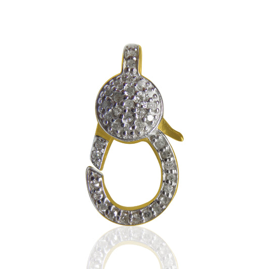 14k Solid Gold Diamond Clasps