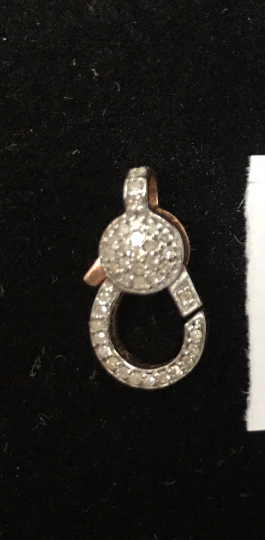 14k Solid Gold Diamond Clasps