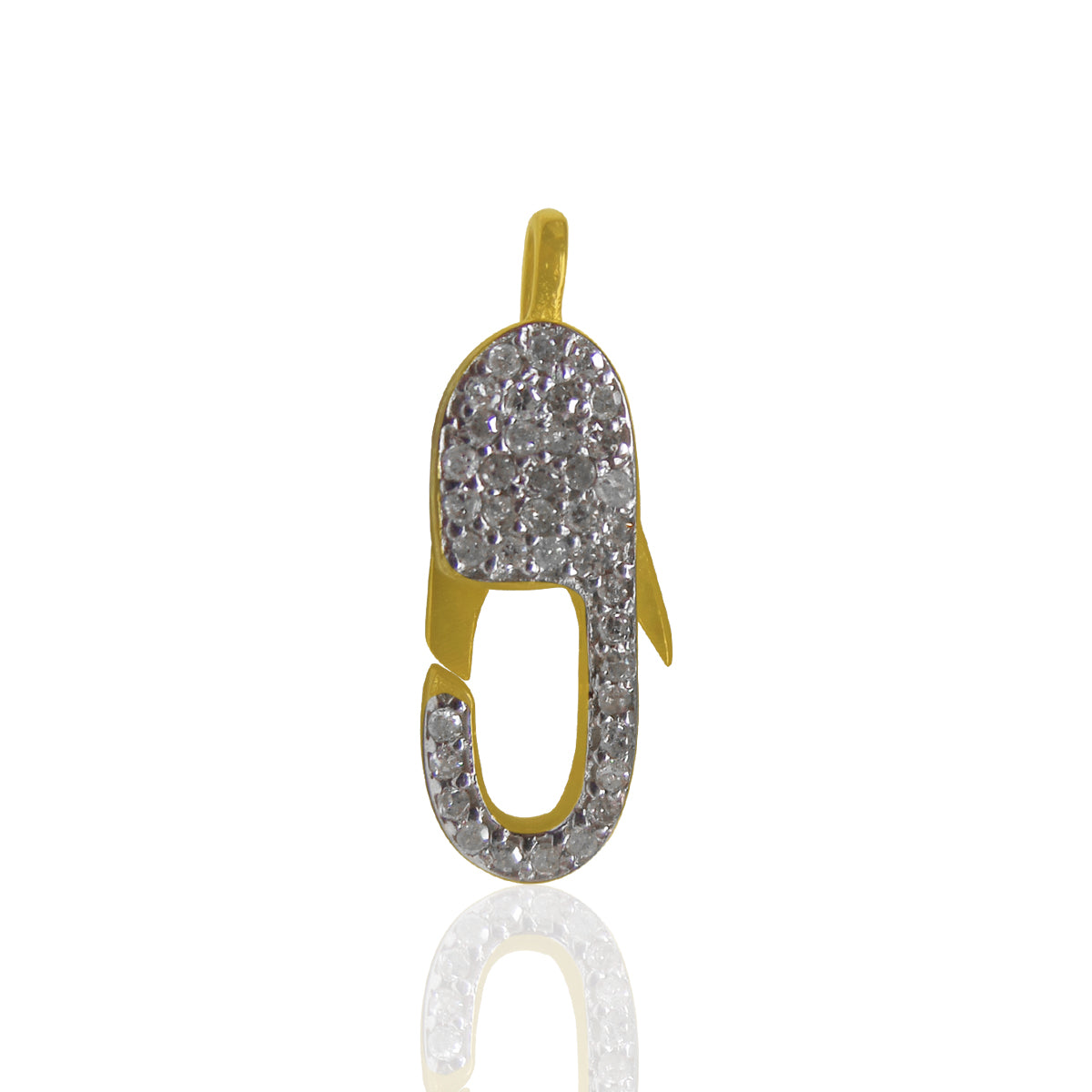 14k Solid Gold Diamond Clasps