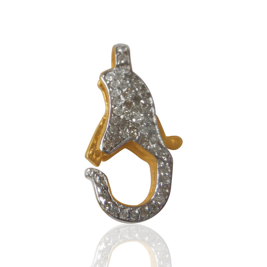 14k Solid Gold Diamond Clasps