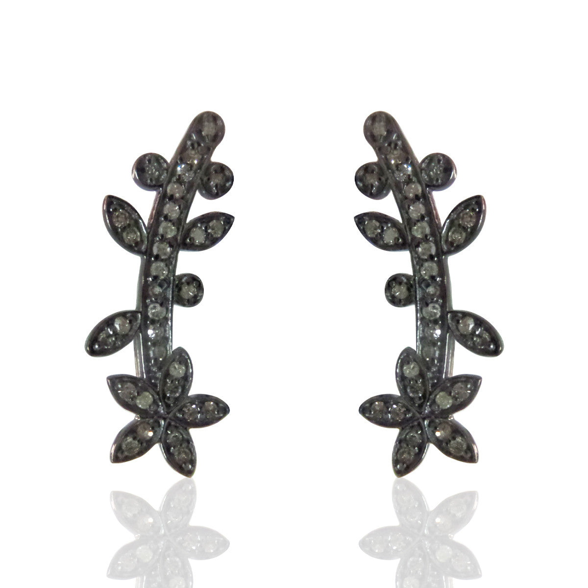 Diamond Silver Earring