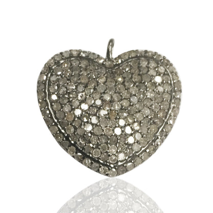 Heart Shape Diamond Charms