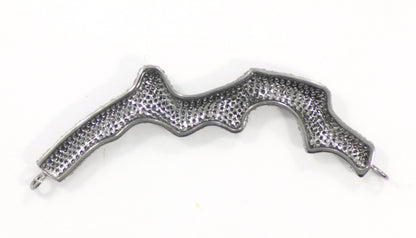 Silver Diamond Pendants .925 Oxidized Sterling Silver Diamond Pendants, Genuine handmade pave diamond Pendant Size Approx 2.40"(60 x 6 MM)