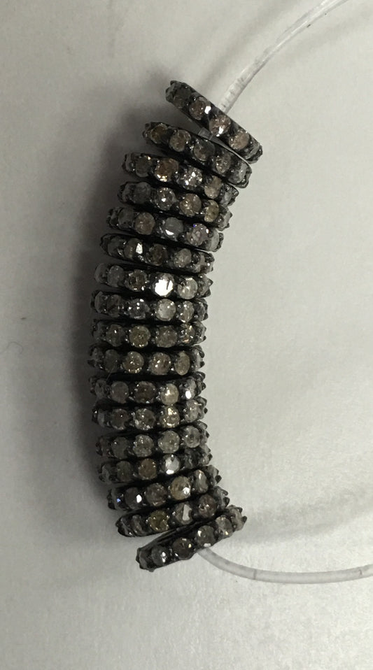 One Row Diamond Spacer Beads