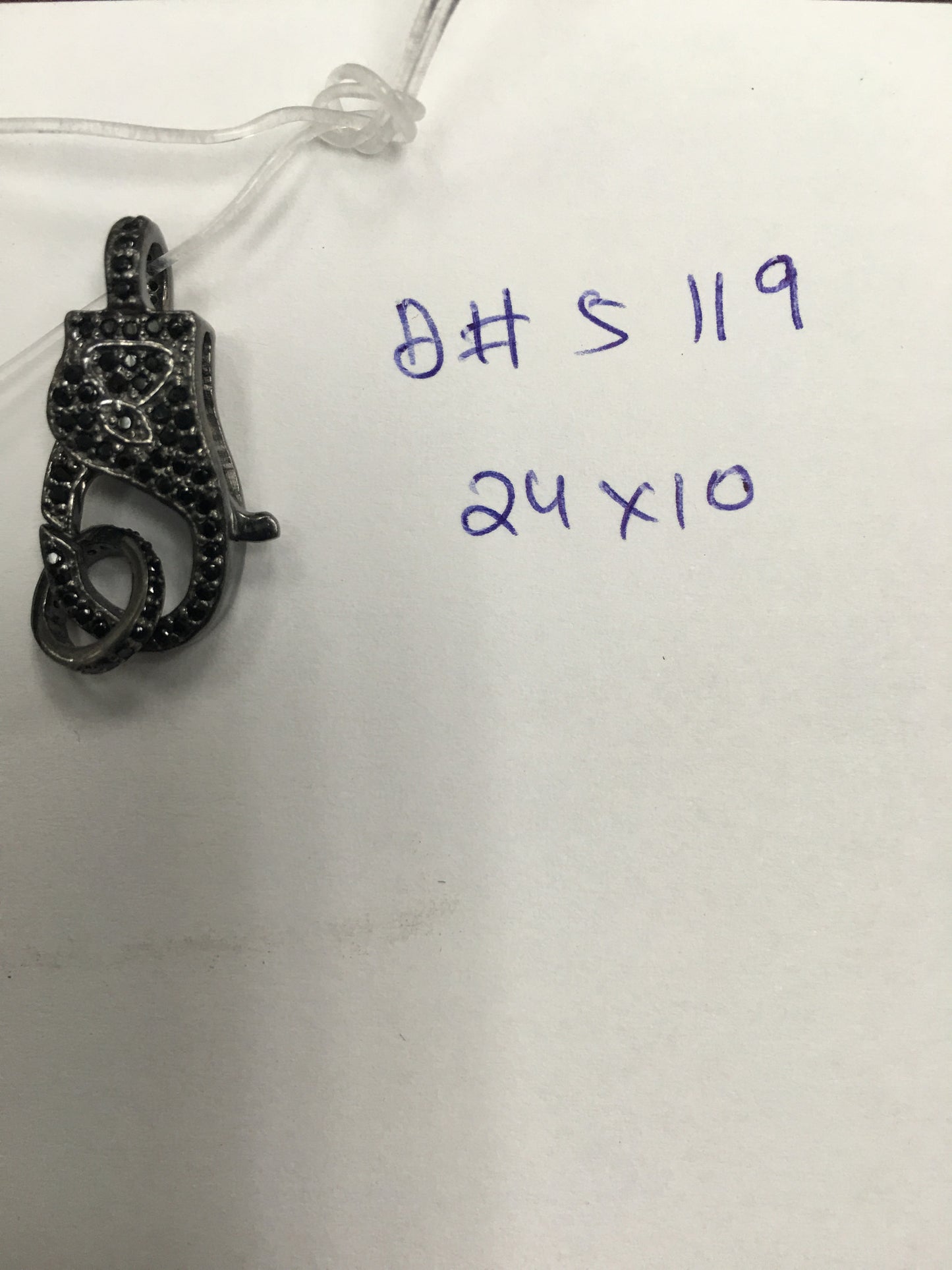 Black Spinel Clasps