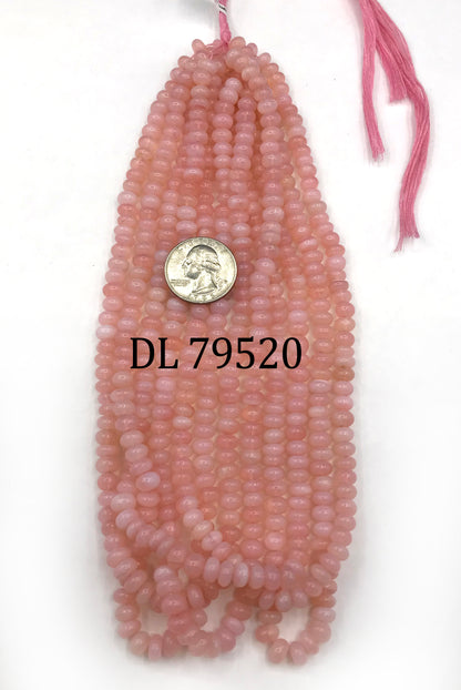 Opal Beads Smooth Rondelle, Dyed Colours