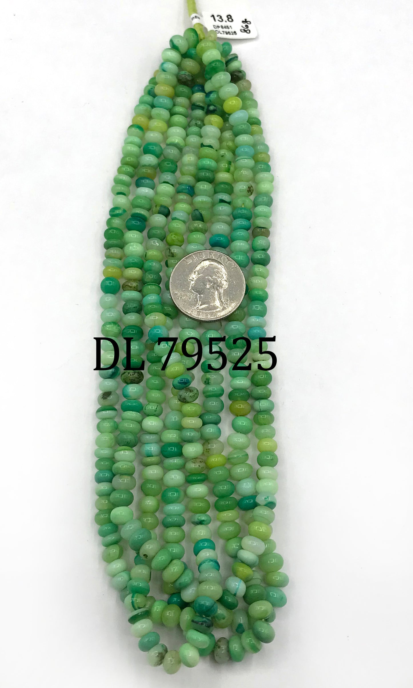 Opal Beads Smooth Rondelle, Dyed Colours
