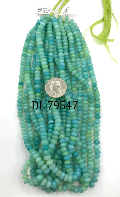 Opal Beads Smooth Rondelle, Dyed Colours