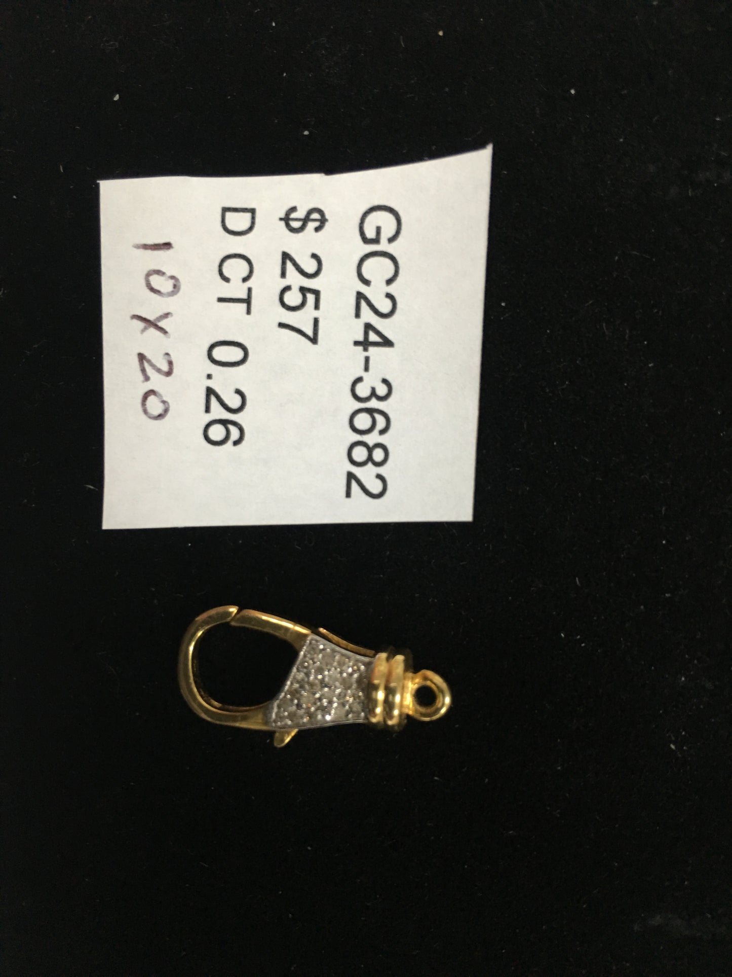 14k Solid Gold Diamond Clasps
