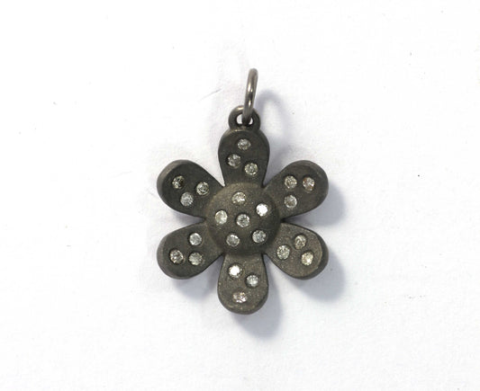 Flower Shape Diamond Pendant