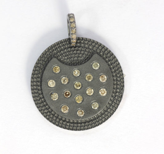 Circular Shape Diamond Pendants & Charms