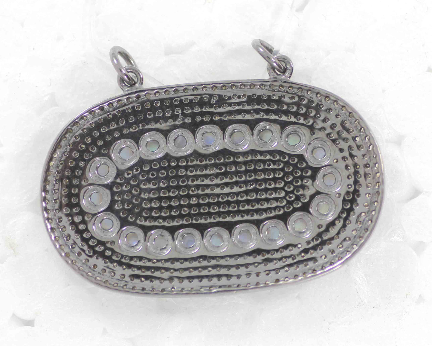 Oval Shape Diamond Charm