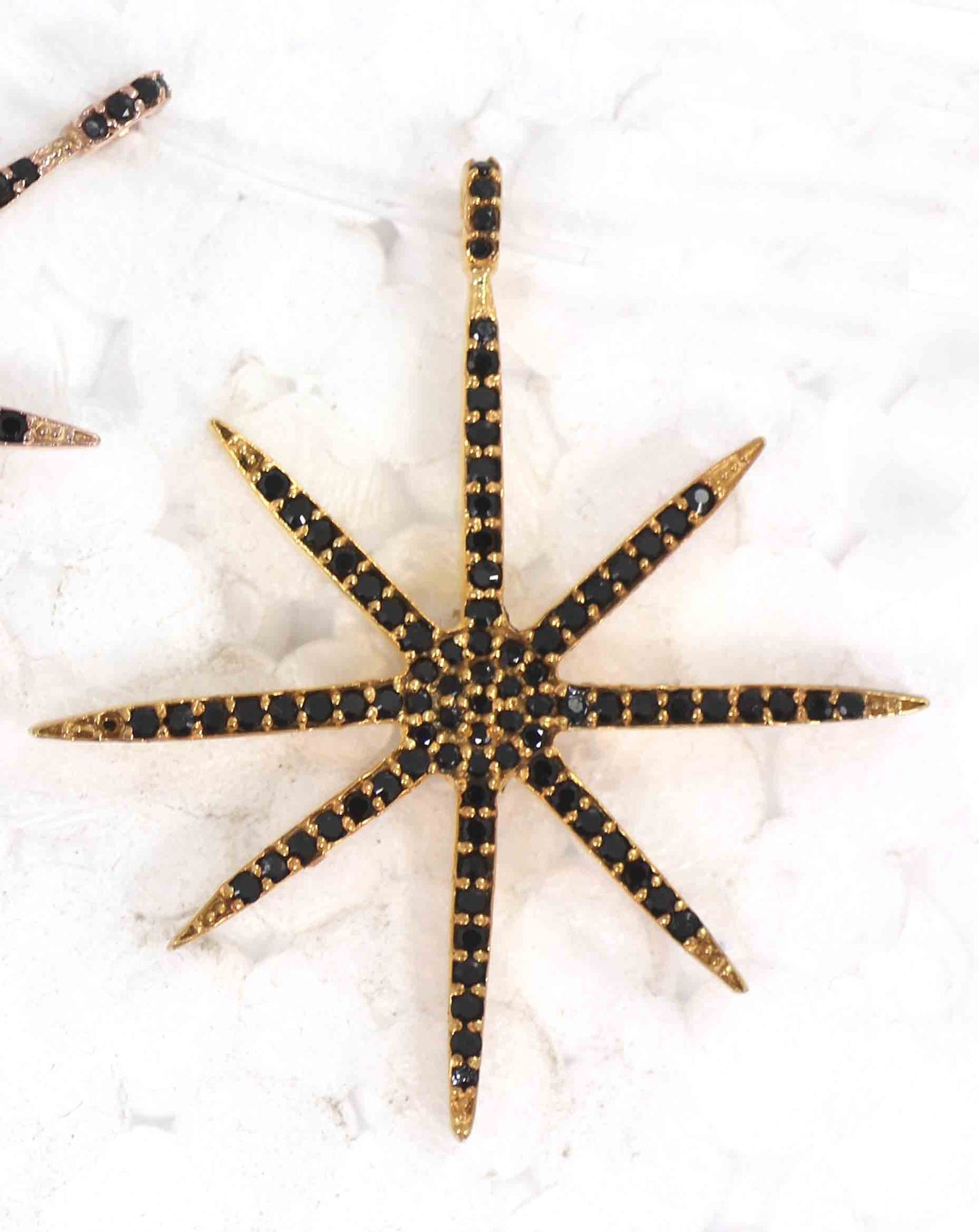 Star Black Spinel Charm
