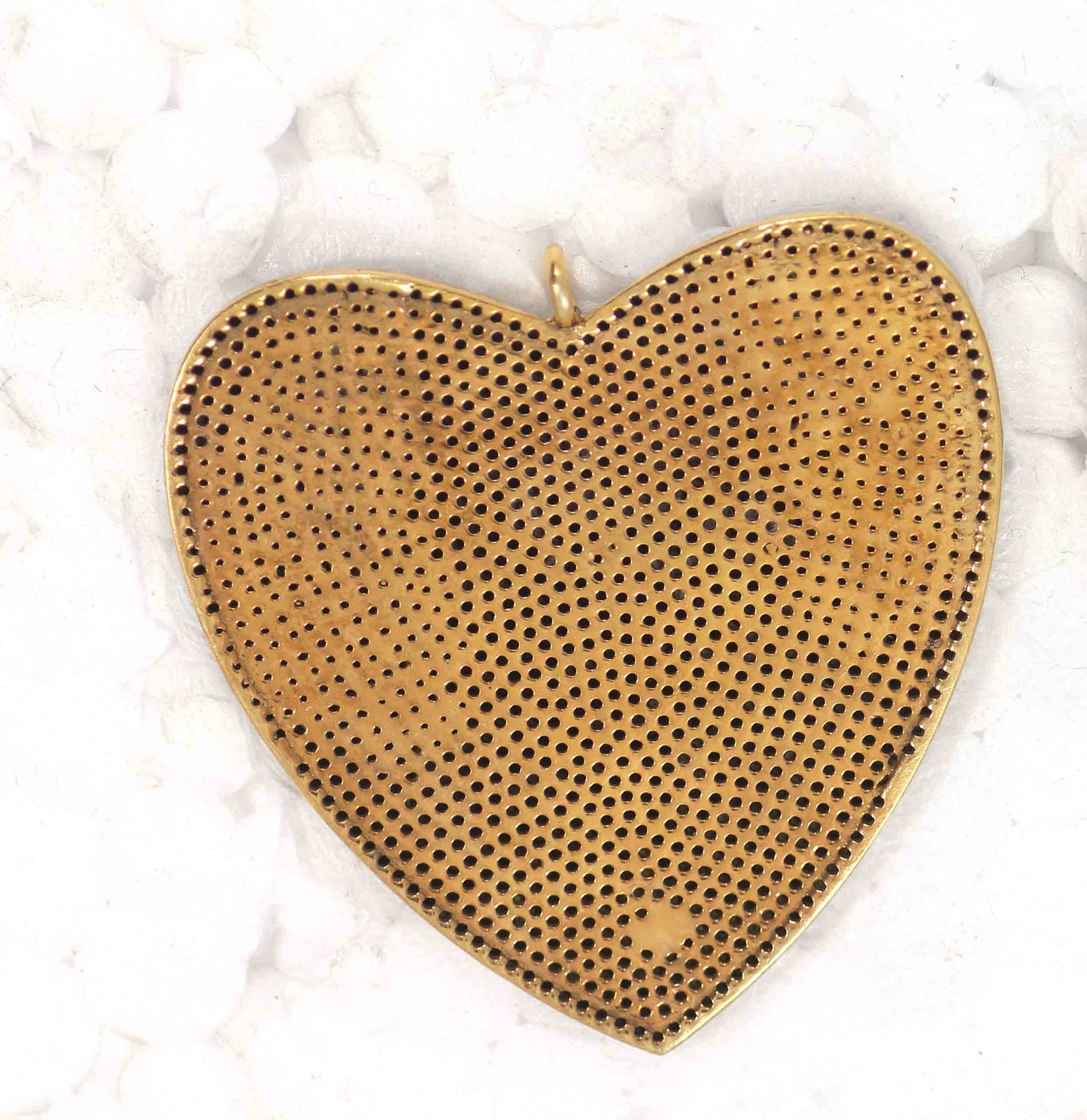 Heart Shape Black Spinel Charm