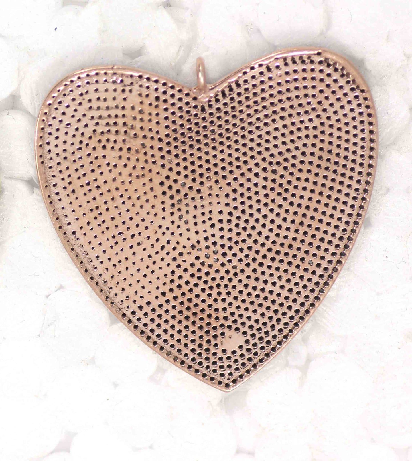 Heart Shape Black Spinel Charm