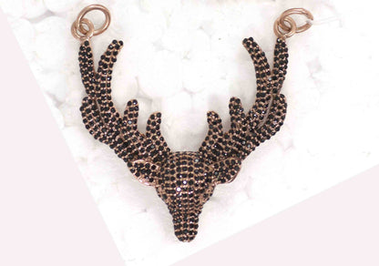 Dear Shape Black Spinel Charm