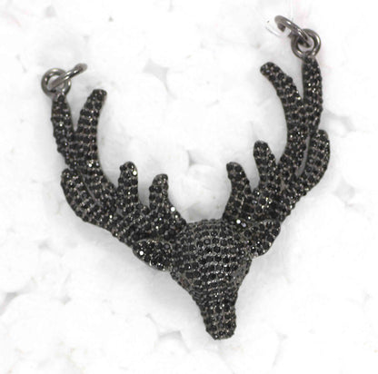Dear Shape Black Spinel Charm