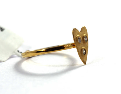 Heart Diamond Rings. Genuine handmade pave diamond Rings