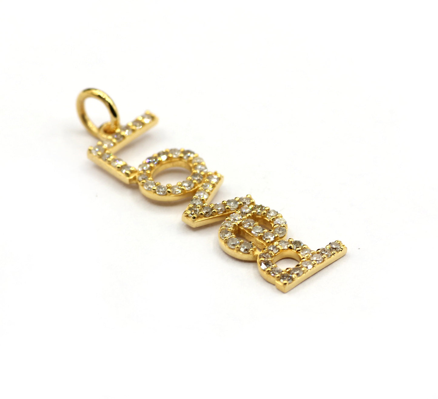 Love 14k Solid Gold Diamond Pendants. 14k Solid Gold Diamond Pendants.