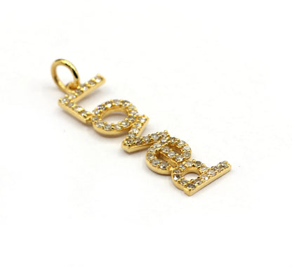 Love 14k Solid Gold Diamond Pendants. 14k Solid Gold Diamond Pendants.