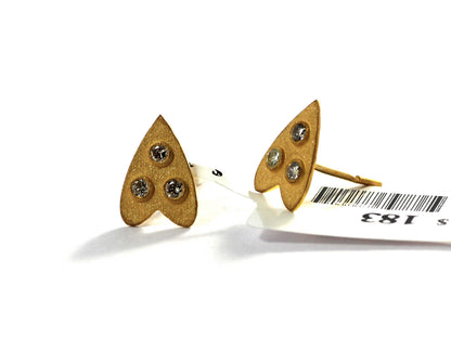 Diamond Earrings studs. Genuine handmade pave diamond Earrings studs.