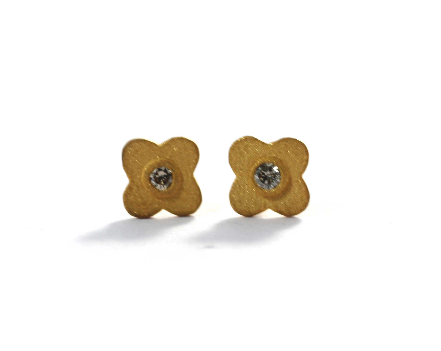 Diamond Earrings studs. Genuine handmade pave diamond Earrings studs.