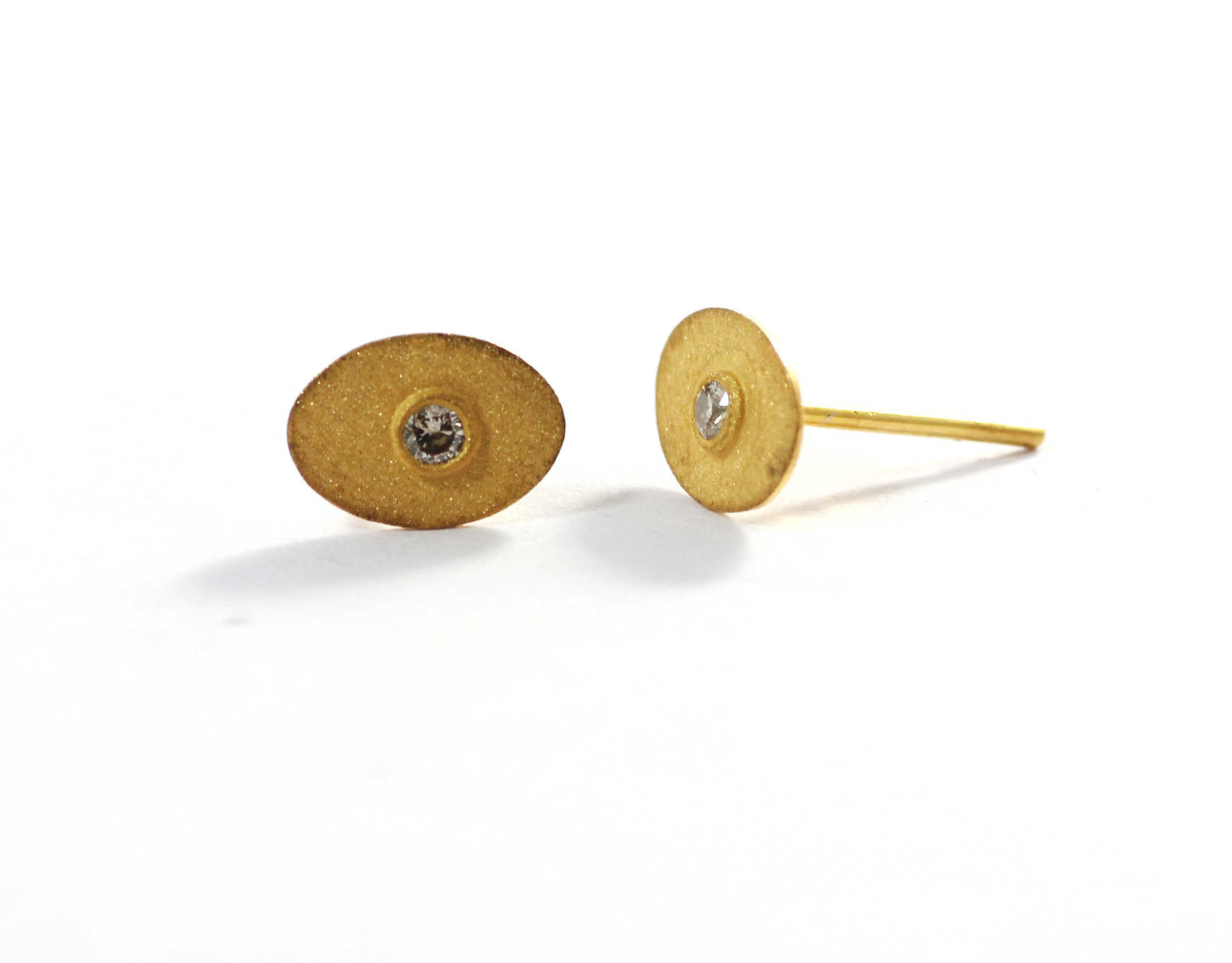 Diamond Earrings studs. Genuine handmade pave diamond Earrings studs.