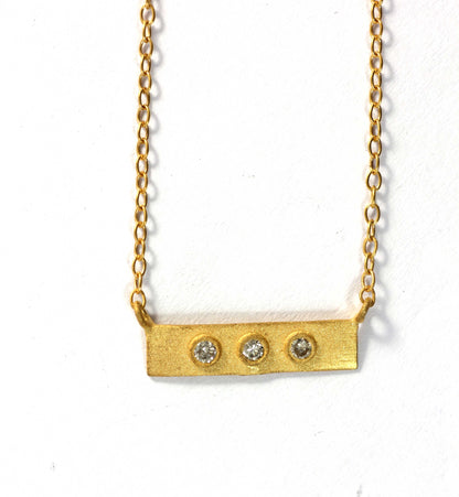 Rectangle Diamond Pendants. Genuine handmade pave diamond Pendant
