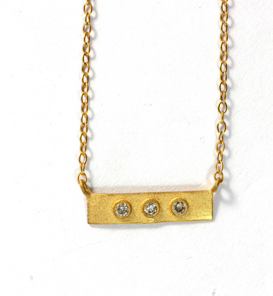 Rectangle Diamond Pendants. Genuine handmade pave diamond Pendant
