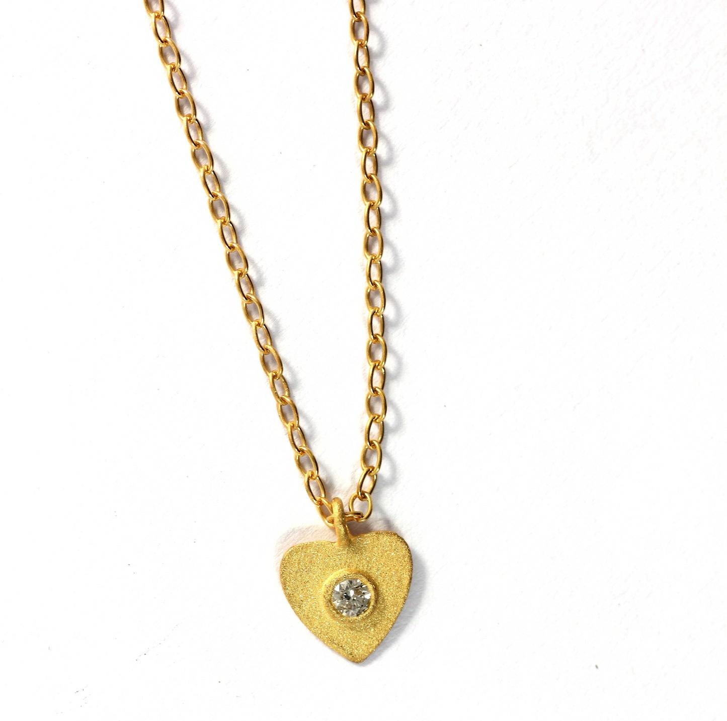 Heart Diamond Pendants. Genuine handmade pave diamond Pendant