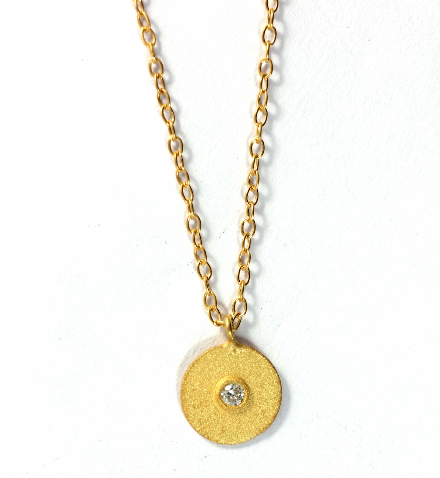 Round Diamond Pendants. Genuine handmade pave diamond Pendant