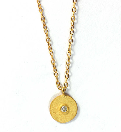 Round Diamond Pendants. Genuine handmade pave diamond Pendant