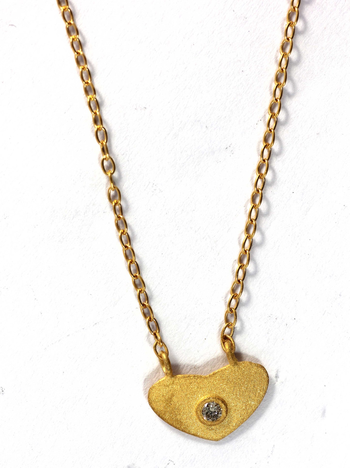 Heart Diamond Pendants. Genuine handmade pave diamond Pendant