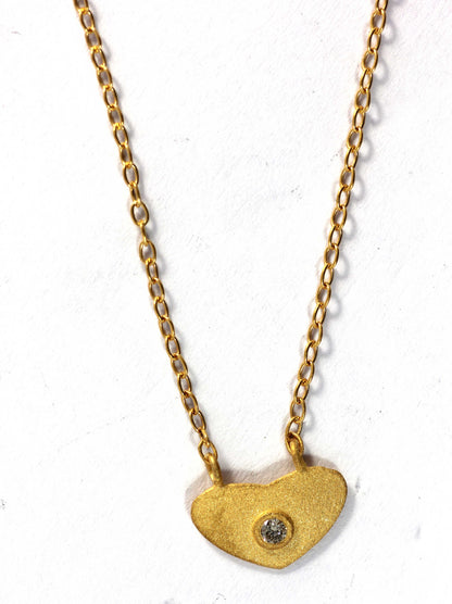 Heart Diamond Pendants. Genuine handmade pave diamond Pendant