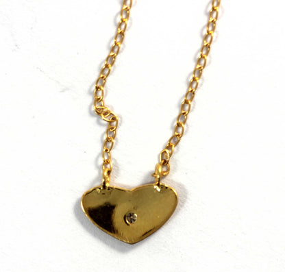 Heart Diamond Pendants. Genuine handmade pave diamond Pendant