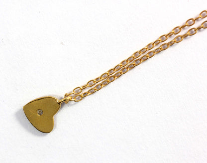 Heart Diamond Pendants. Genuine handmade pave diamond Pendant.