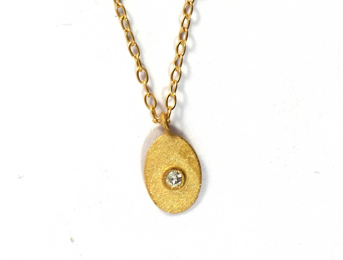 Oval Diamond Pendants. Genuine handmade pave diamond Pendant