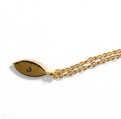 Marquise Shape Diamond Pendants. Genuine handmade pave diamond Pendant. Chain Metal 925 Sterling Silver