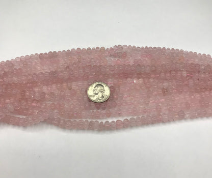 Quartz, Rose Quartz Beads Carved Melons