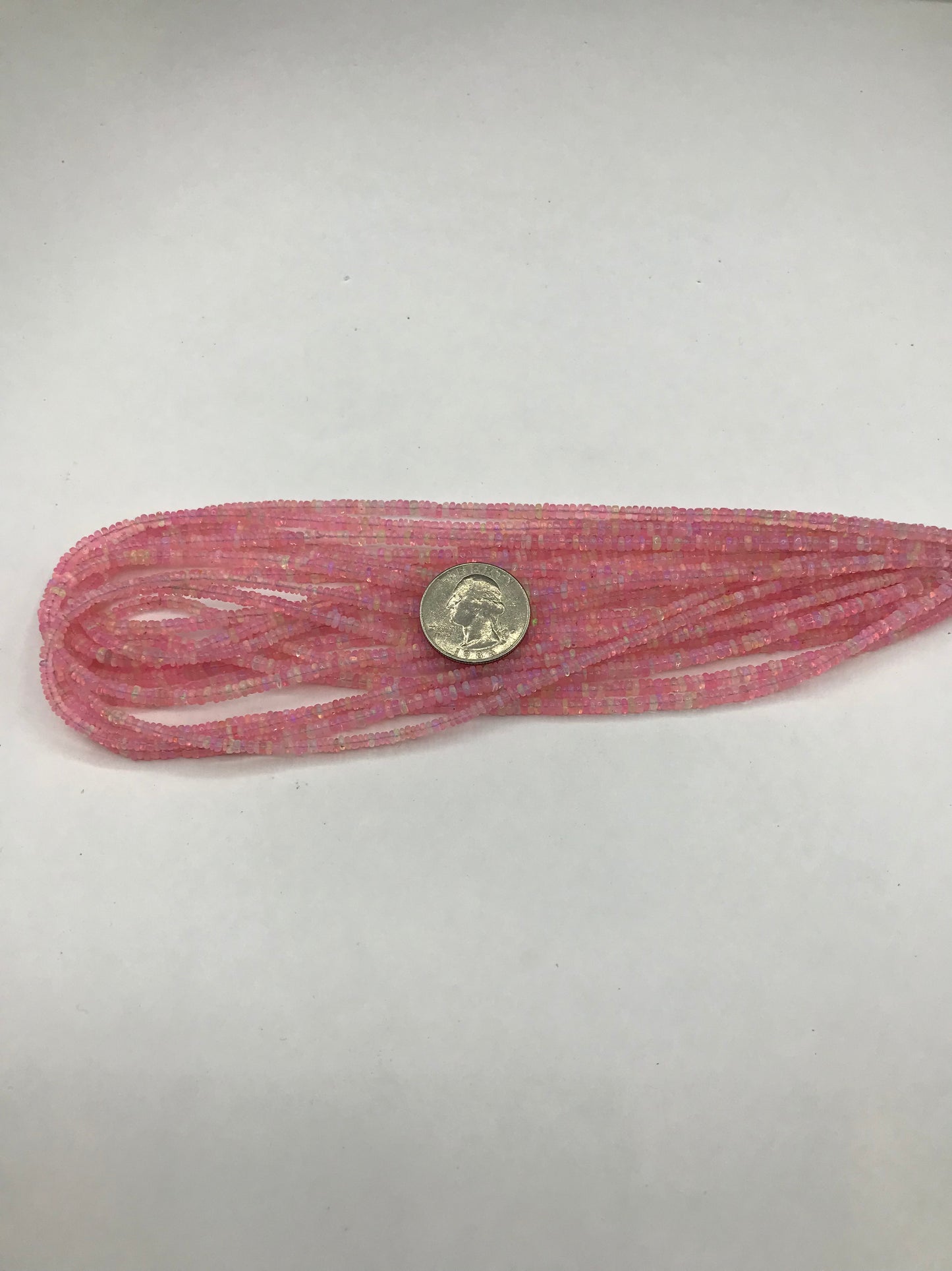 Opal Beads Smooth Rondelle, Dyed Colours