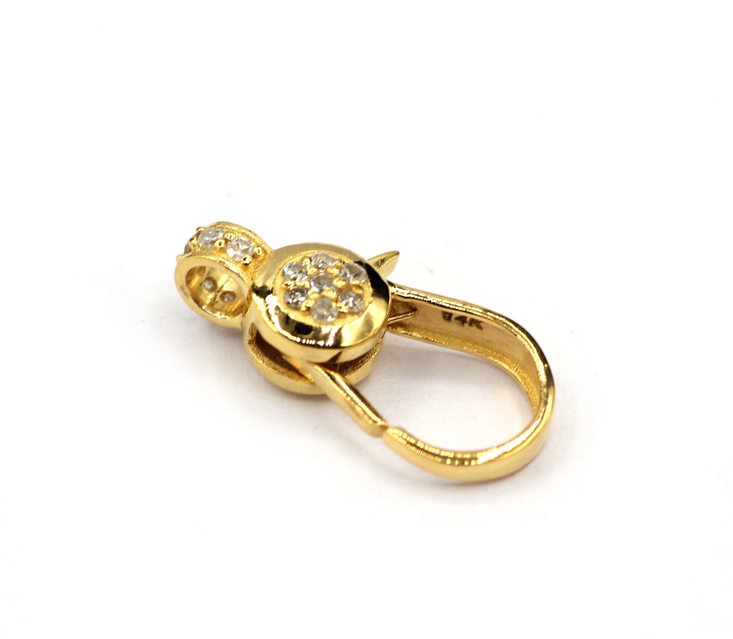 14k Solid Gold Diamond Clasps