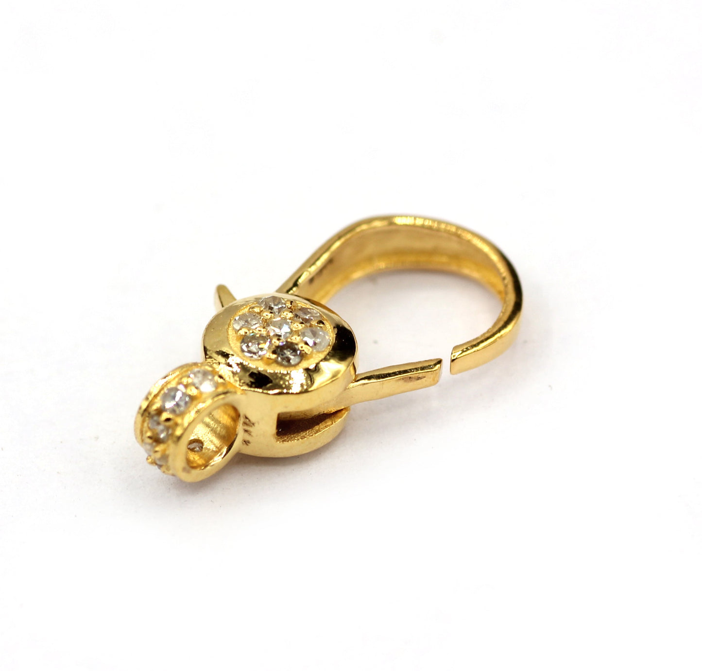 14k Solid Gold Diamond Clasps